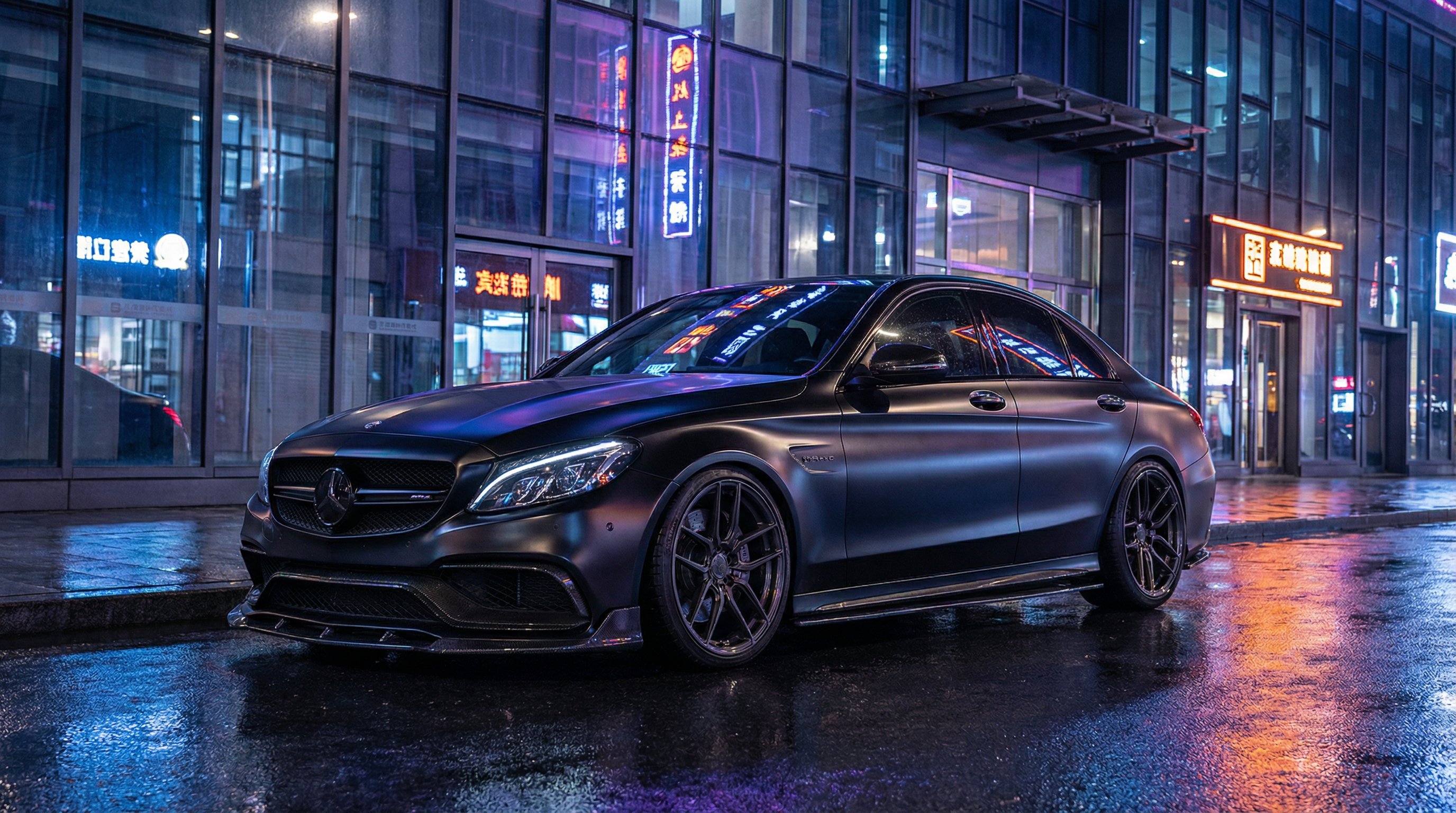 17c一起草奔驰C63改装视频